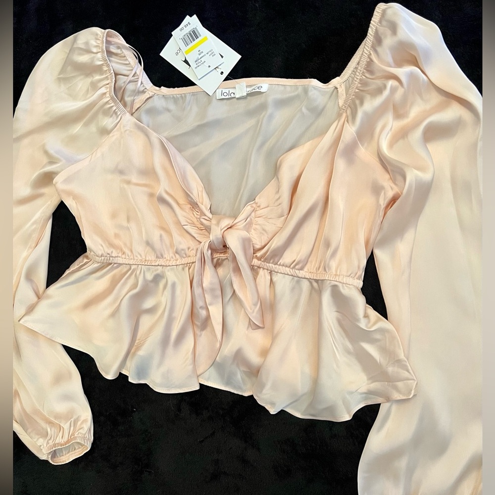 NWT silk ballerina blouse